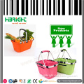 Foldable Colorful Woven Shopping Basket for Supermarket